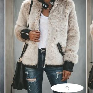 Fashion fur Moto jacket